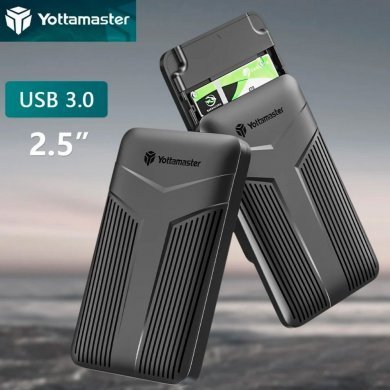 YNPW-25-CE-BK-BP Yottamaster Case Externo HD 2.5 SATA 3 USB 3.0