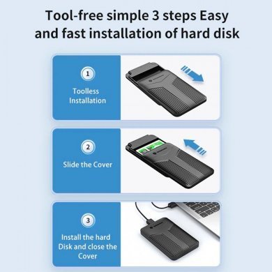 YNPW-25-CE-BK-BP Yottamaster Case Externo HD 2.5 SATA 3 USB 3.0