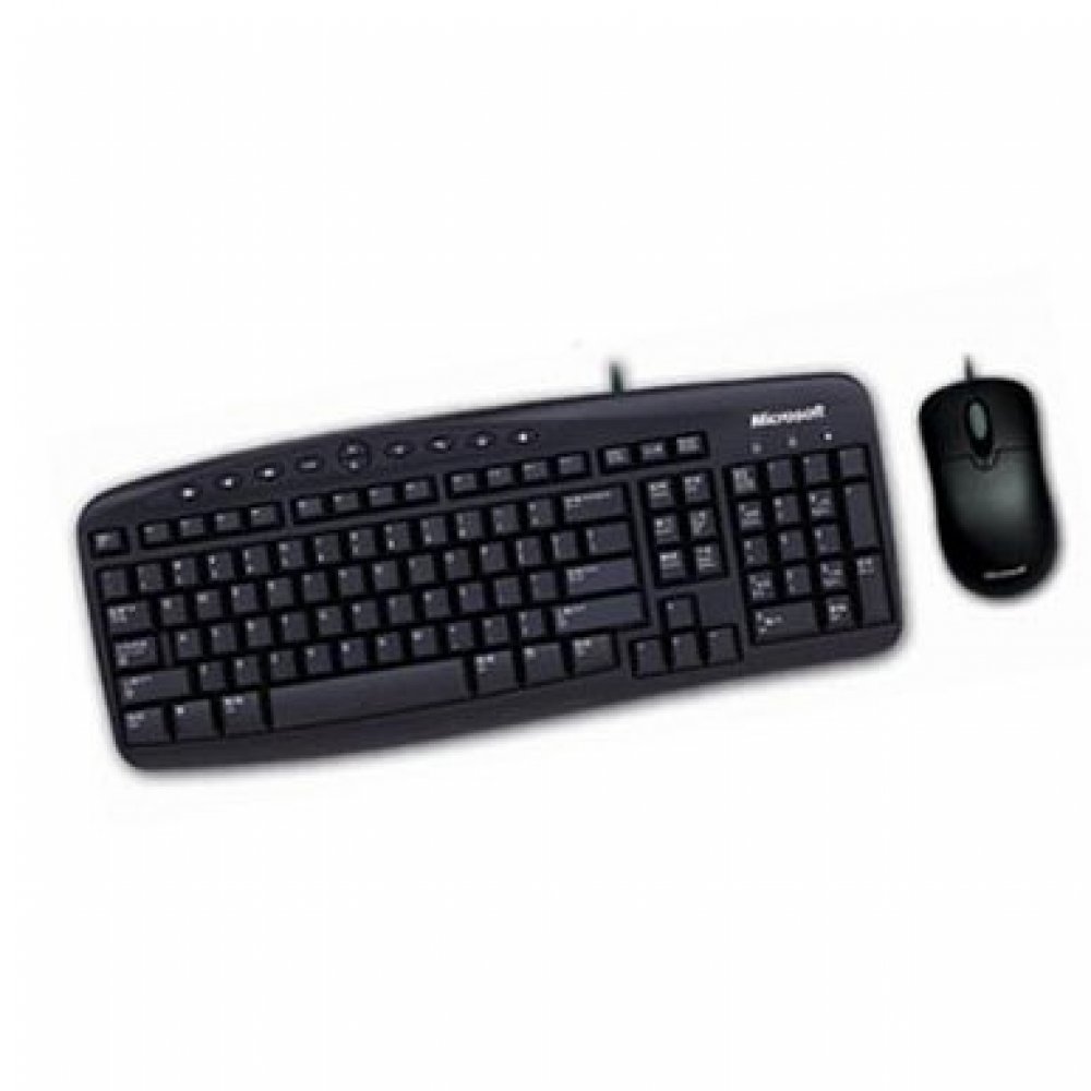 Teclado + Mouse Óptico, Microsoft Wired Desktop 500, 