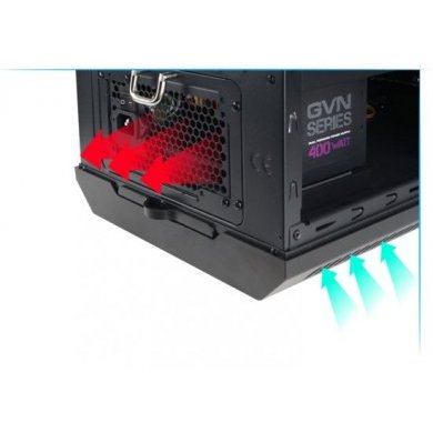 Zalman gabinete M-ITX preto com 2 fan 120mm