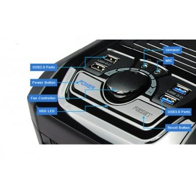 ZM-MS800PLUS Zalman Gabinete MS800 PLUS ATX