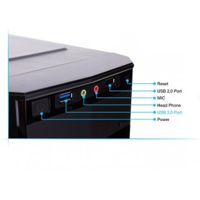 ZM-T3 Gabinete Zalman ZM-T3 Torre ATX Preto