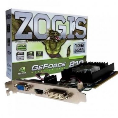 ZO210-1GD3HP Placa de Vídeo GT210 Zogis GeForce 1GB