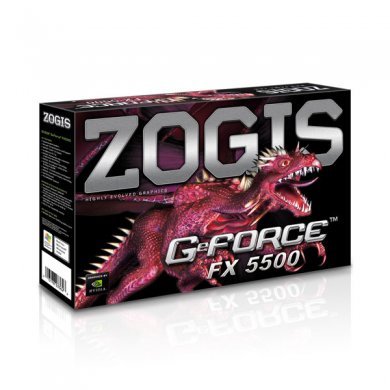 ZO55-DAGP Placa de Video ZOGIS NVIDIA GeForce FX5500 256MB 128bits AGP 8X