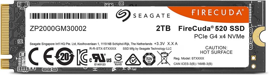 ZP2000GM3A002 Seagate SSD M.2 2TB NVMe Firecuda 520 2280