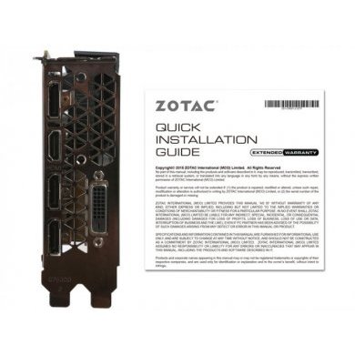 ZT-P10600A-10L ZOTAC Placa de Video GTX1060 6GB 192Bit
